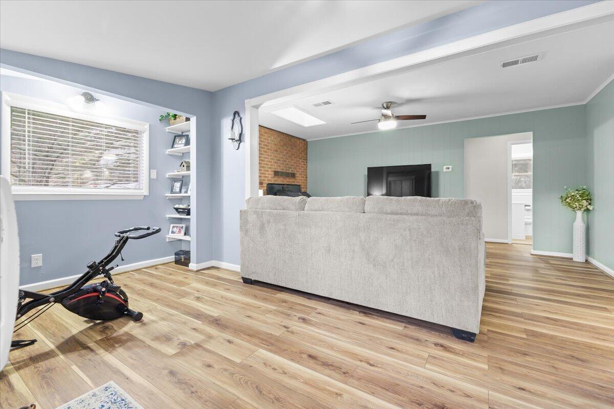 6742 Upper Craigs Creek Road Catawba, VA 24070 - Photo 10 of 23 a living room with furniture and a flat screen tv