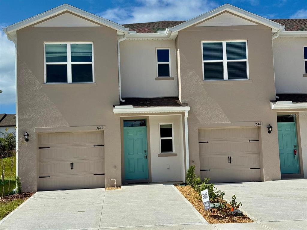 a front view of a house