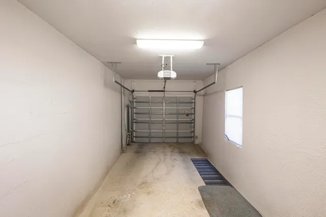 a view of small space with empty racks