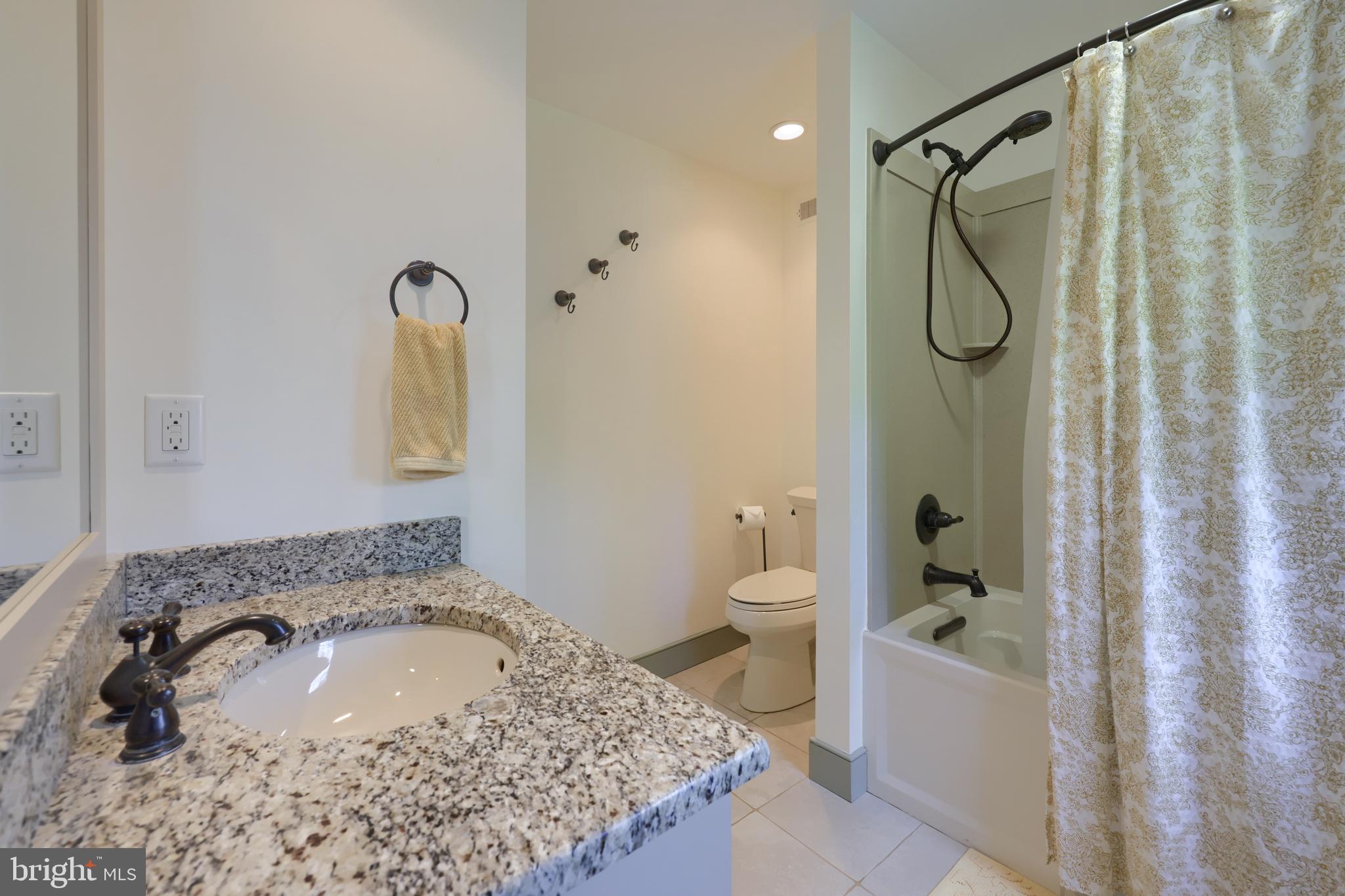 1610 Landis Road Mount Joy, PA 17552 - Photo 124 of 150 a bathroom with a granite countertop sink and a mirror