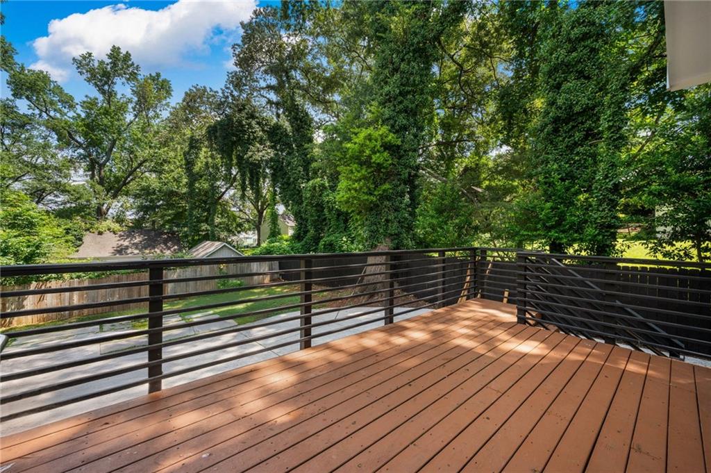 1058 Sanders Avenue Southeast Atlanta, GA 30316 - Photo 50 of 55 a view of outdoor space with deck and trees