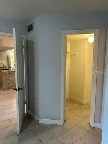 a view of an empty room