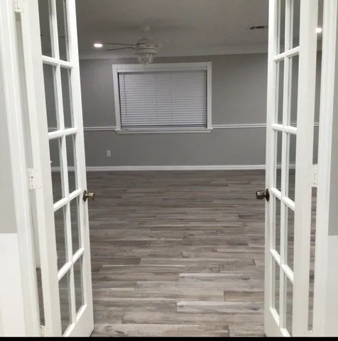 a view of front door