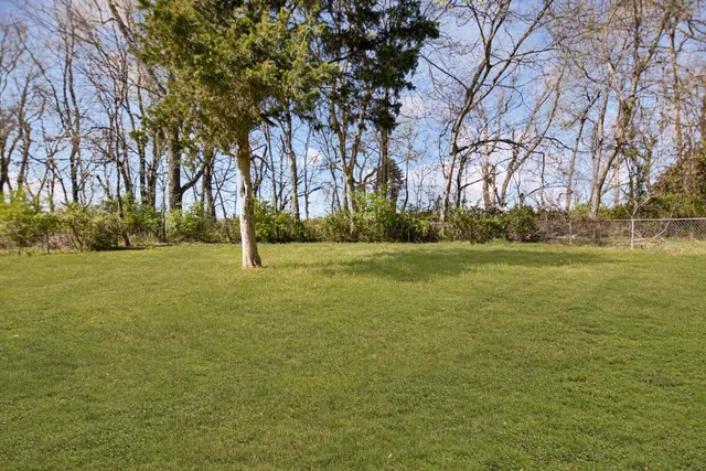 a view of house with a big yard