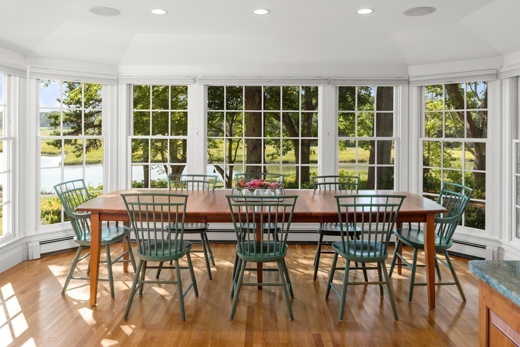 34 Sunset Road Duxbury, MA 02332 - Photo 13 of 42 a view of a dining room with furniture window and outside view