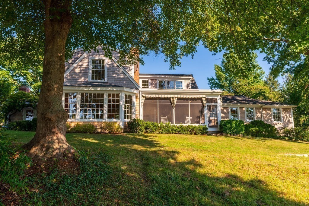 34 Sunset Road Duxbury, MA 02332 - Photo 37 of 42 a front view of a house with a yard