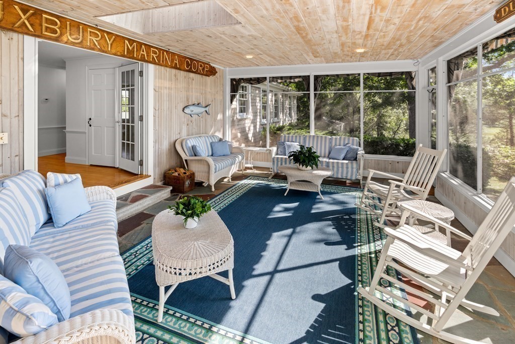 34 Sunset Road Duxbury, MA 02332 - Photo 10 of 42 a living room with patio furniture and a large window