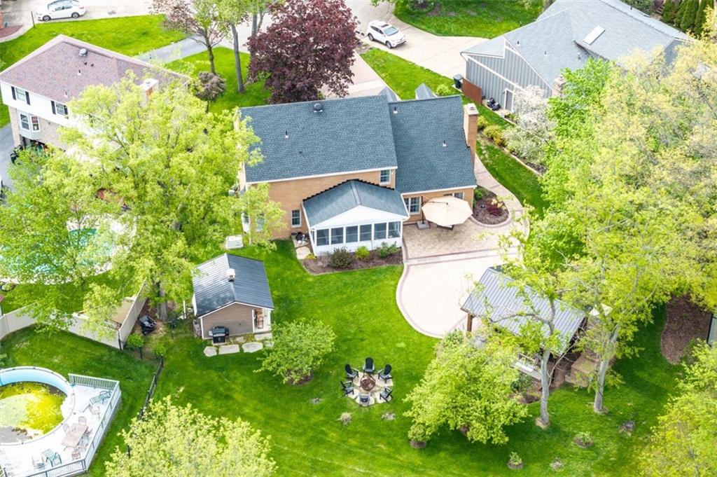 809 Timber Trail Oakdale, PA 15071 - Photo 2 of 50 an aerial view of a house with swimming pool and garden