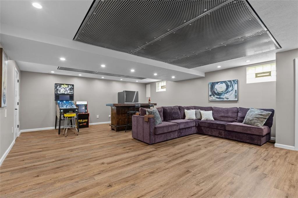 809 Timber Trail Oakdale, PA 15071 - Photo 38 of 50 a living room with furniture and a wooden floor