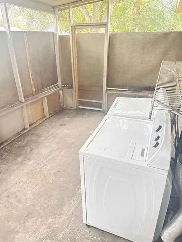 a view of a storage in a room