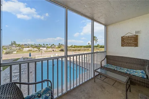 a view of city from a balcony
