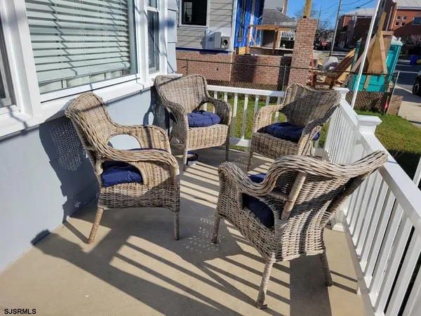 a view of balcony and patio