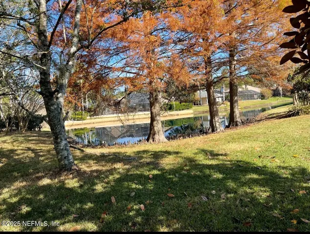 a view of an outdoor space with yard