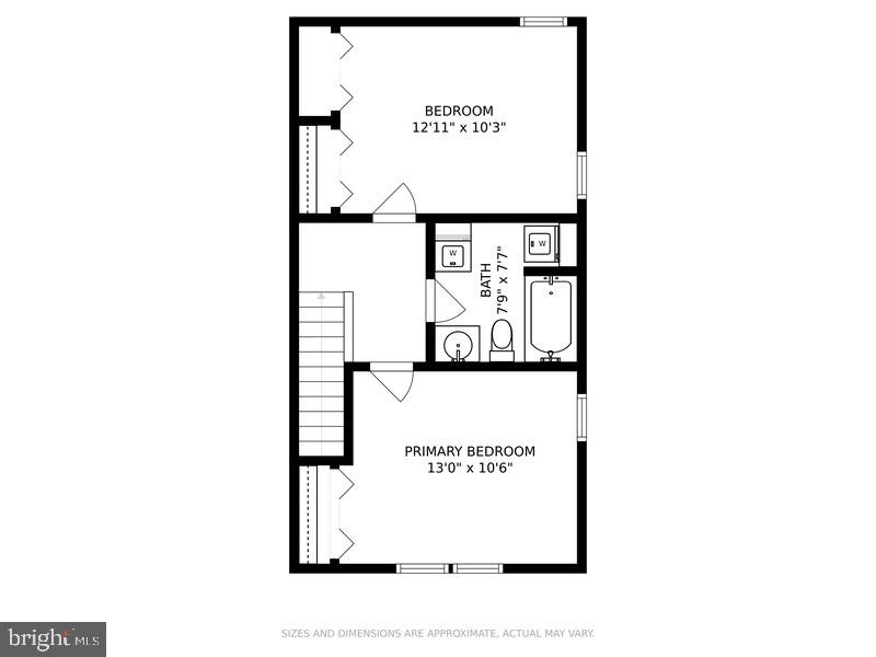 301 Caroline Avenue Ridgely, MD 21660 - Photo 35 of 36 Layout (upstairs)