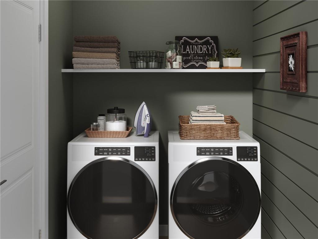 902 Reeb Way Cranberry Township, PA 16066 - Photo 14 of 31 a utility room with dryer and washer