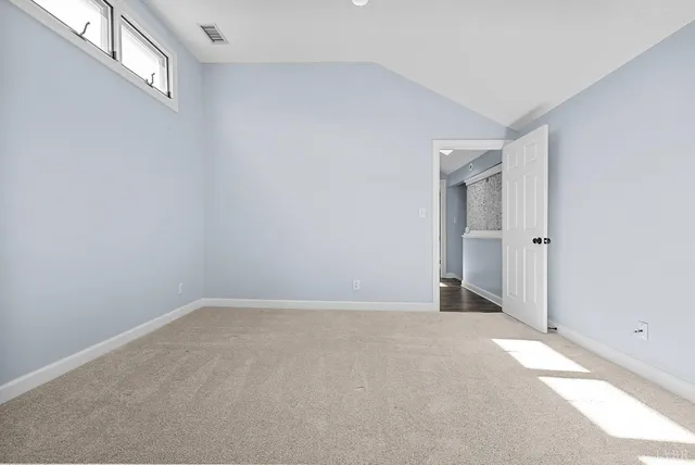 a view of an empty room