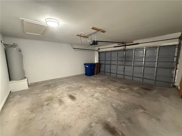 a view of a garage