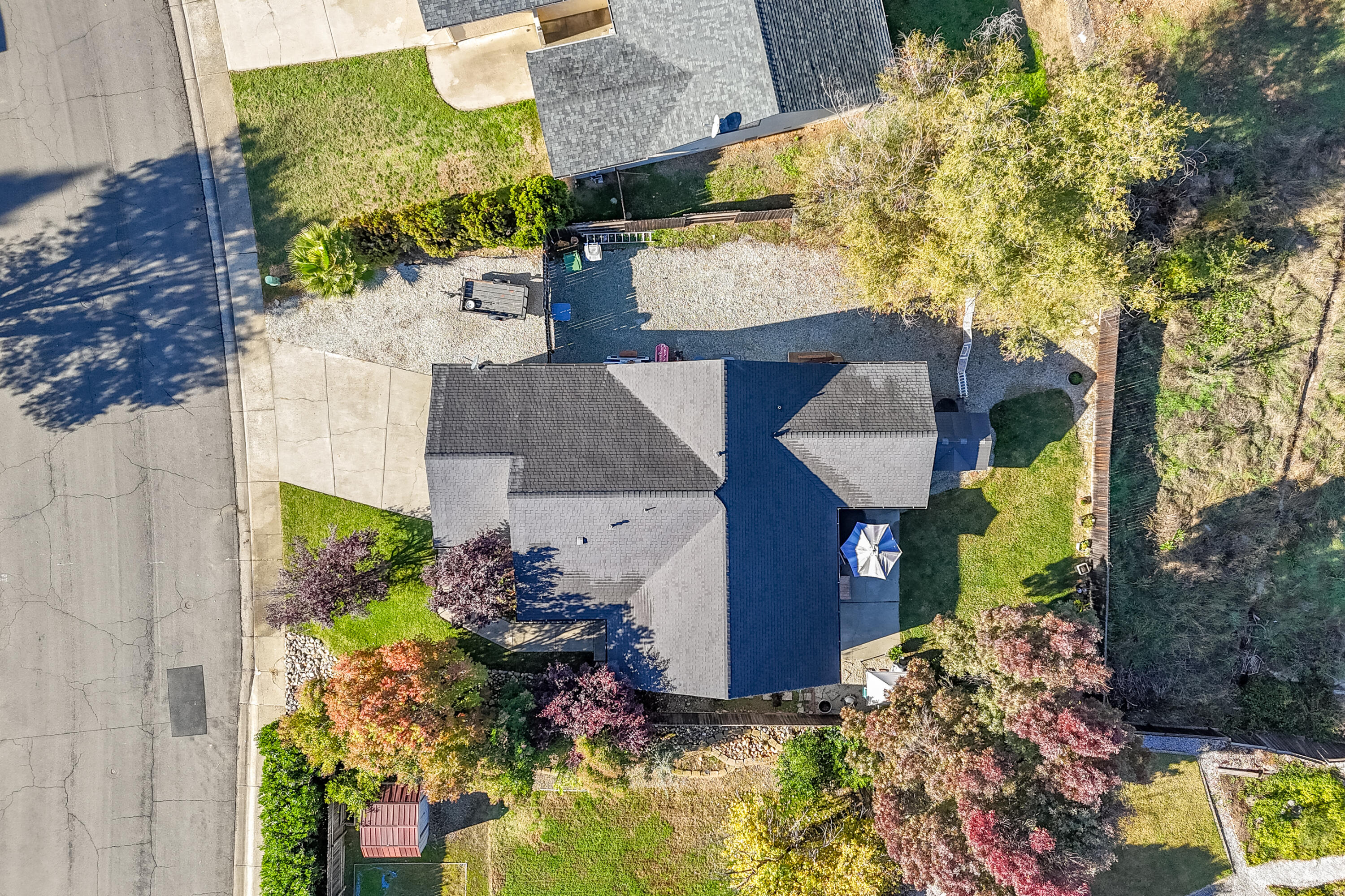 874 Spaniel Drive Redding, CA 96003 - Photo 41 of 41 an aerial view of a house with a yard