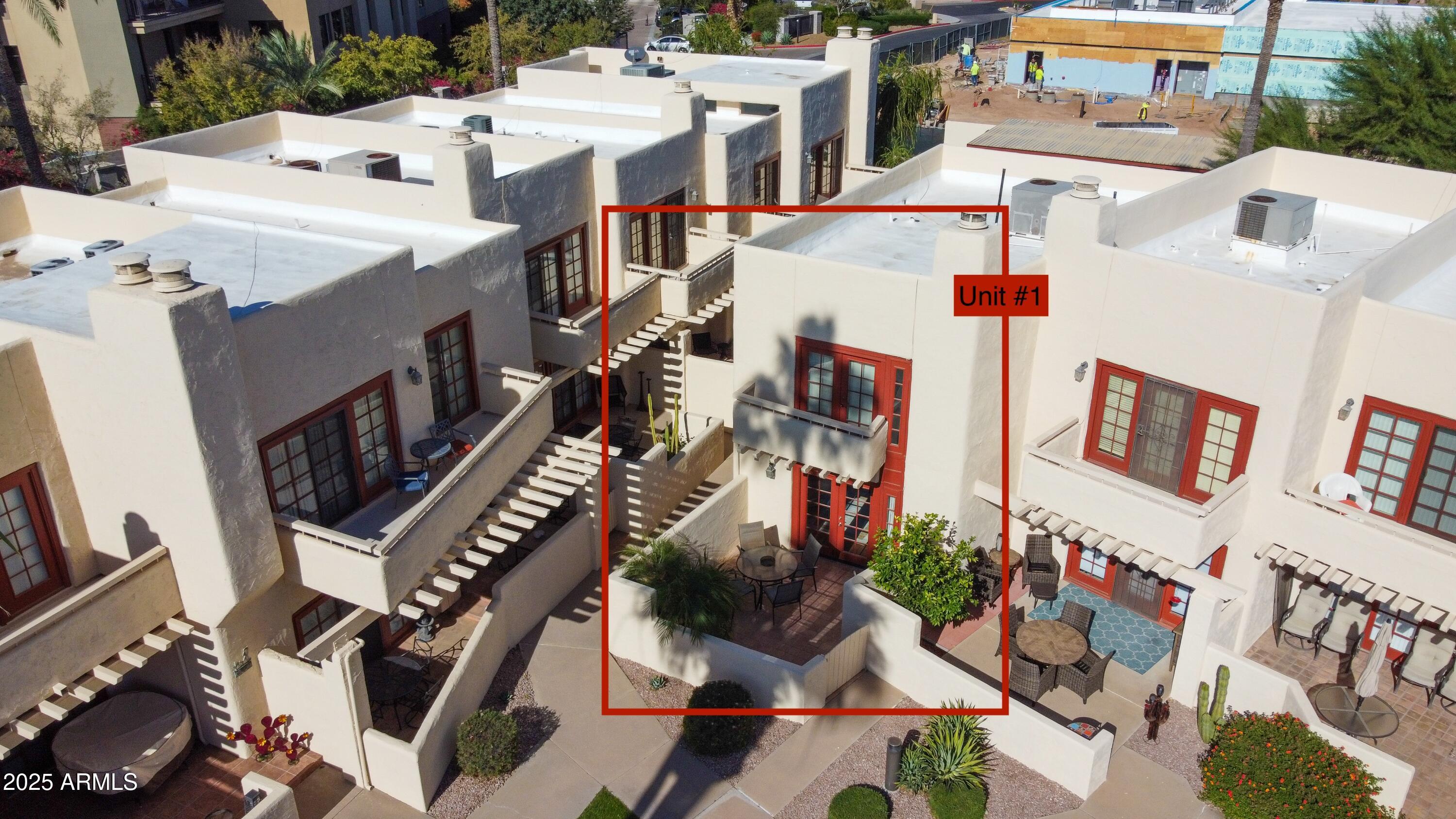 6150 North Scottsdale Road, Unit 1 Paradise Valley, AZ 85253 - Photo 31 of 41 Drone of Unit 1