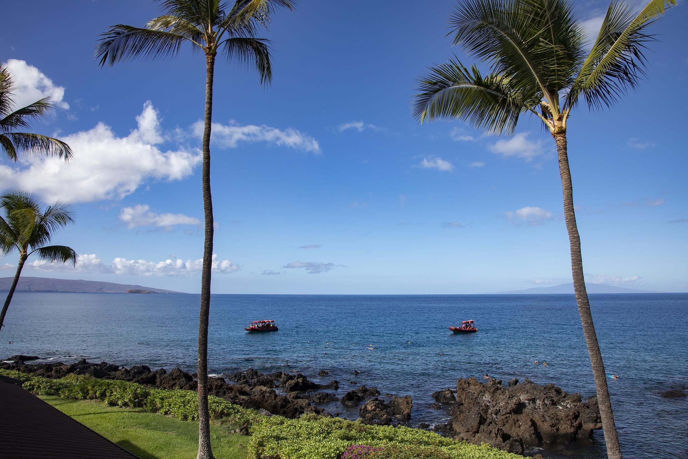 4850 Makena Alanui Road, Unit F207 Kihei, HI 96753 - Photo 27 of 34 a view of an ocean and a yard