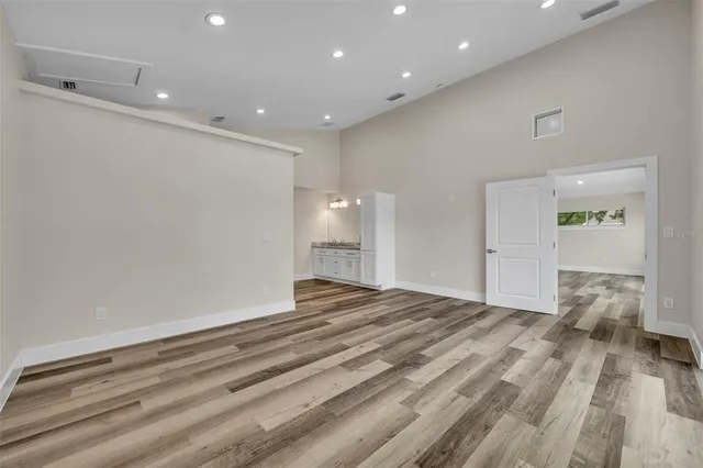 a view of an empty room