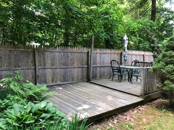 69 Pine Road Charlton, MA 01507 - Photo 12 of 26 a view of a wooden deck and a backyard