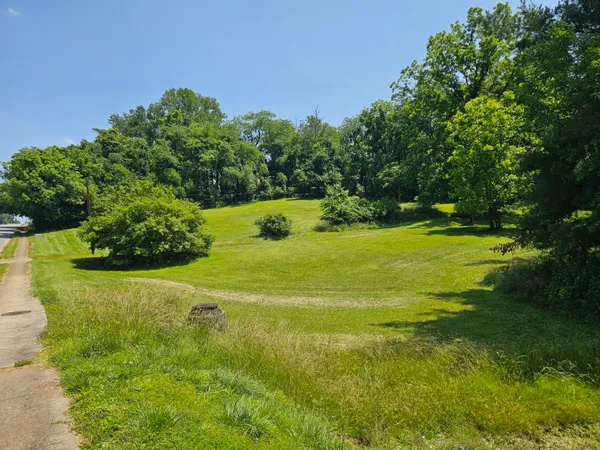 a view of a golf course with a lake