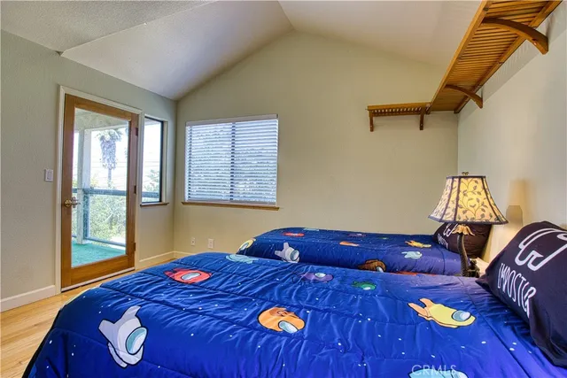 a view of a room that has a window