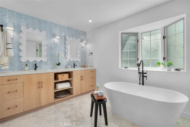 a bathroom with a sink and a bathtub