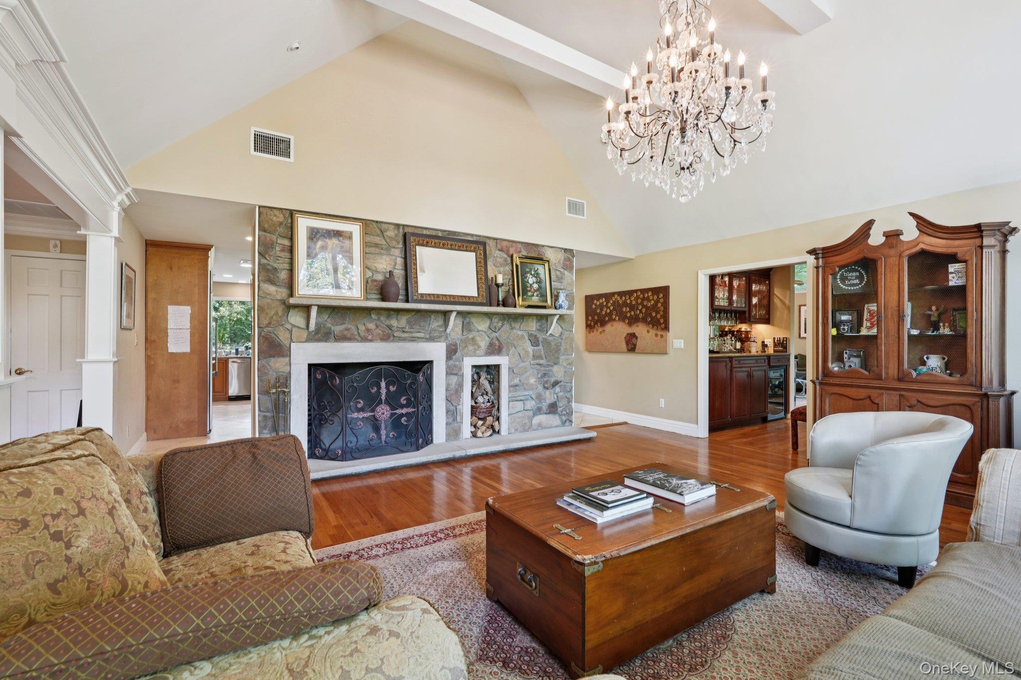 11 Old Phillips Hill Road New City, NY 10956 - Photo 4 of 42 a living room with furniture and a fireplace