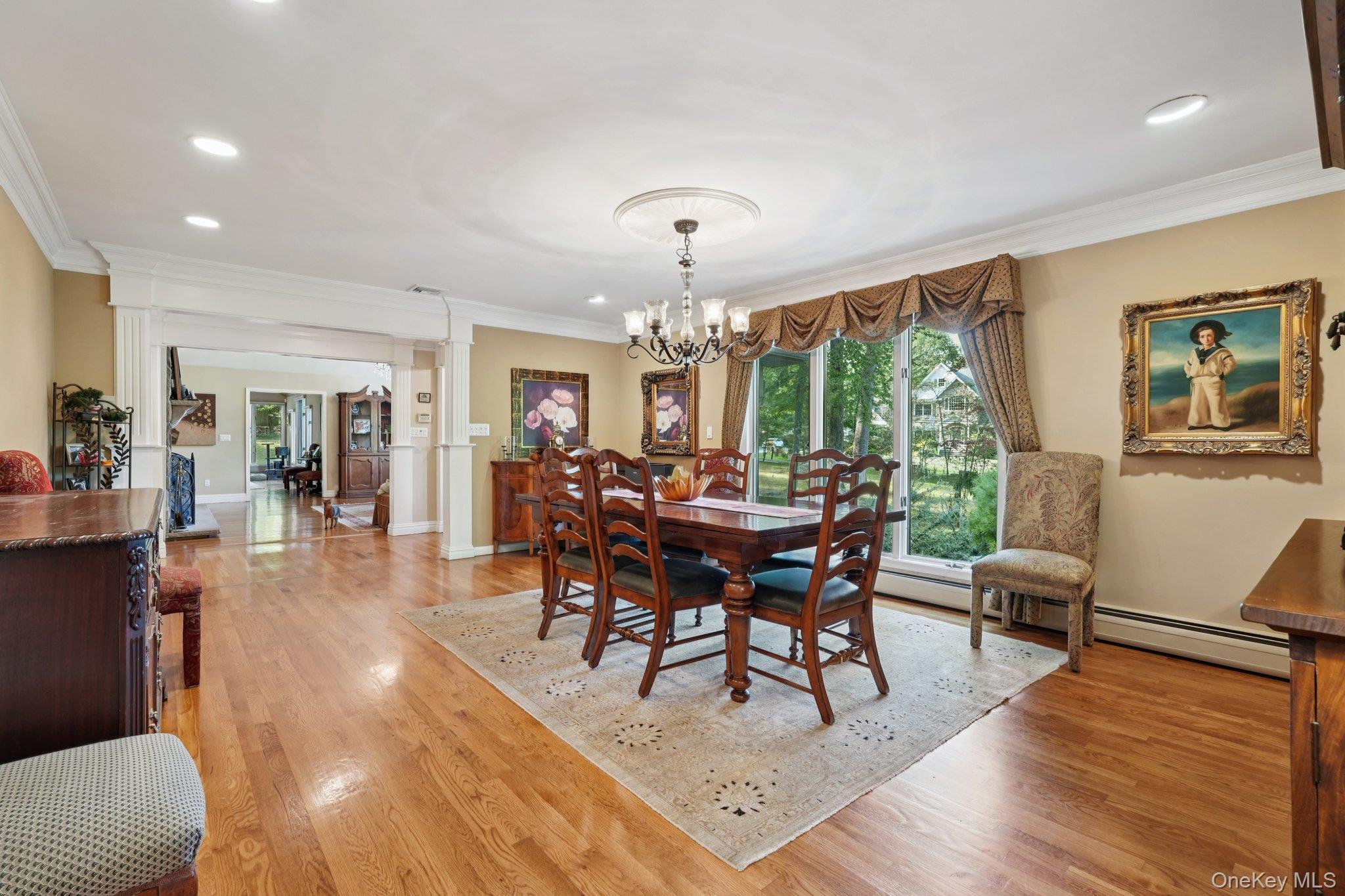 11 Old Phillips Hill Road New City, NY 10956 - Photo 9 of 42 a view of a dining room with furniture window and wooden floor