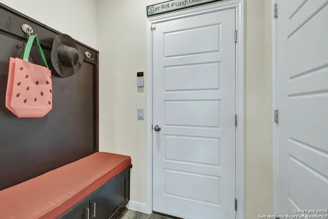 a room with storage and utility