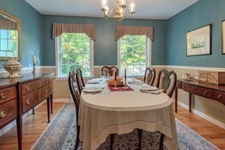 51 Tracey Cove Circle Rome, ME 04963 - Photo 10 of 25 a view of a dining room with furniture window and outside view
