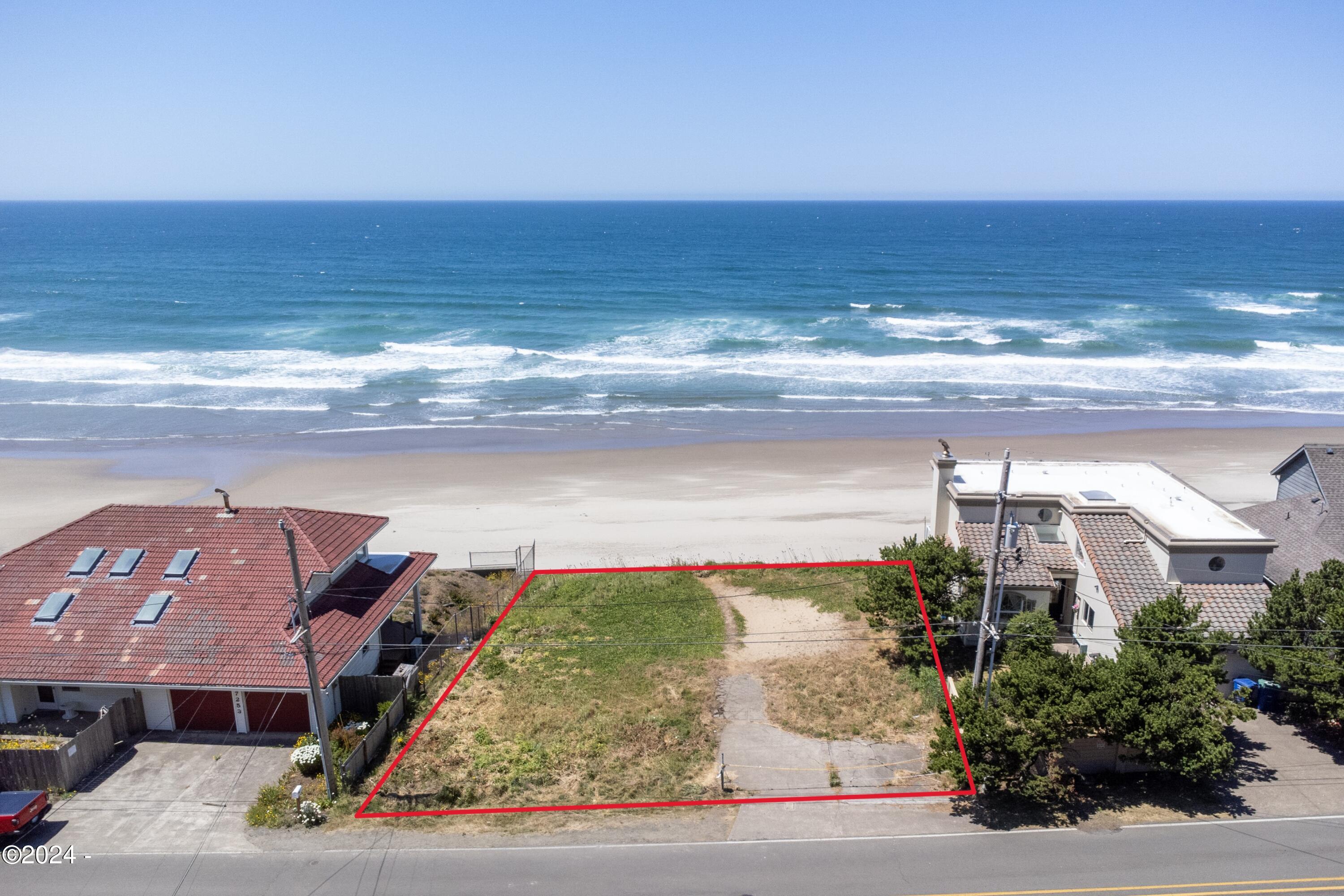 7307 Northwest Logan Road Lincoln City, OR 97367 - Photo 3 of 11 7307 NW Logan Rd (drone)-2 - outline