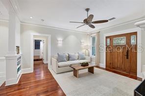 324 Julia Place Sarasota, FL 34236 - Photo 27 of 52 a living room with furniture and a chandelier