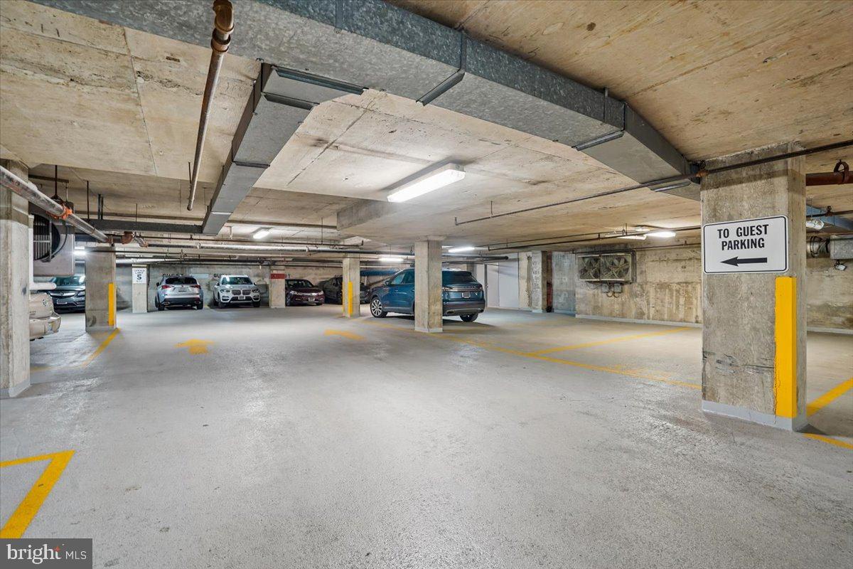 800 25th Street Northwest, Unit 504 Washington, DC 20037 - Photo 48 of 52 Spacious underground parking area.