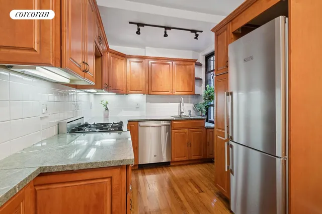 a view of a room with breakfast area