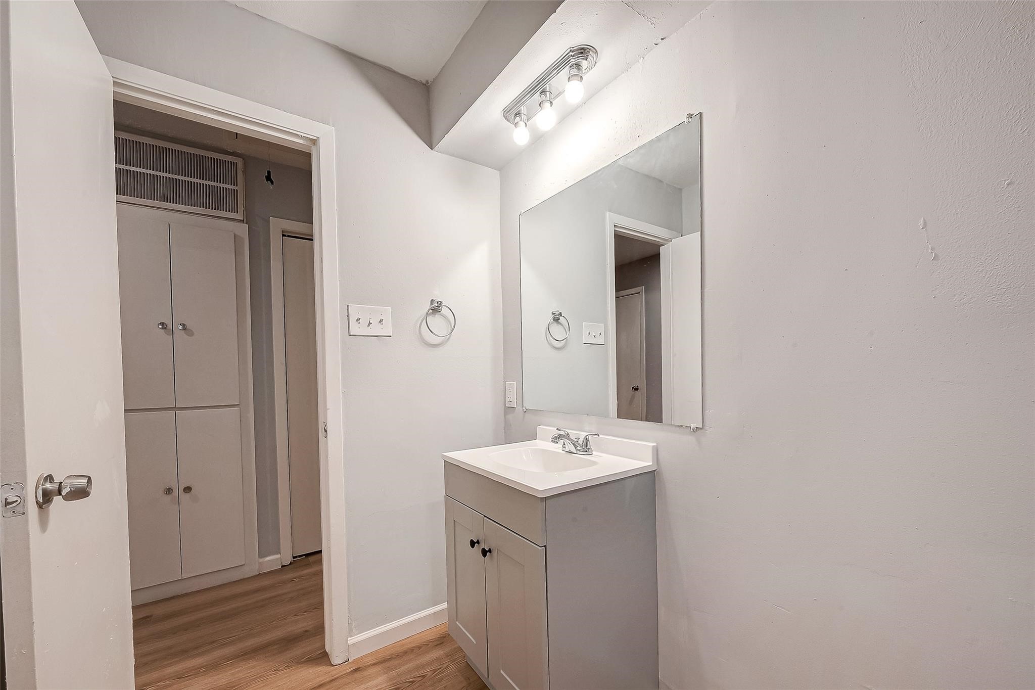 23131 Earlmist Drive Spring, TX 77373 - Photo 25 of 34 a bathroom with a double vanity sink and mirror