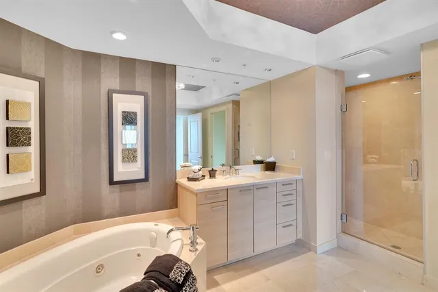 a view of a palm trees