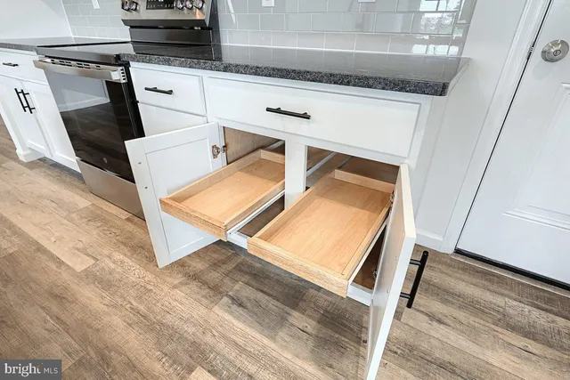 a utility room with washer and dryer