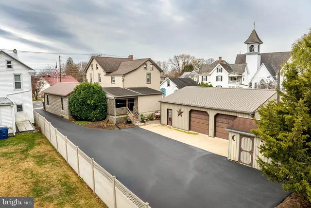 a view of a house with roof deck