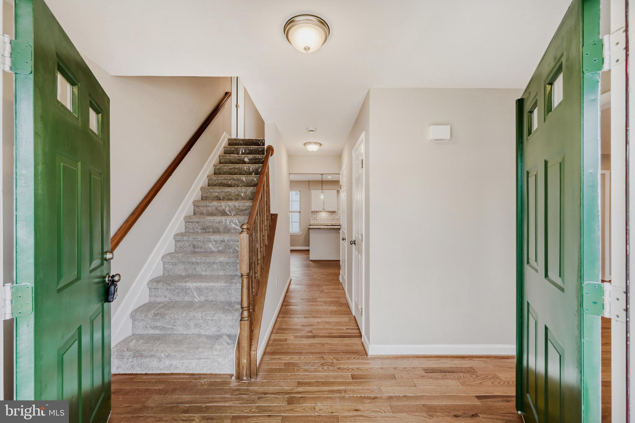 6351 Hanover Crossing Way Hanover, MD 21076 - Photo 5 of 34 Inviting entryway with vibrant green doors.