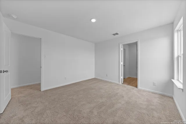 a view of an empty room