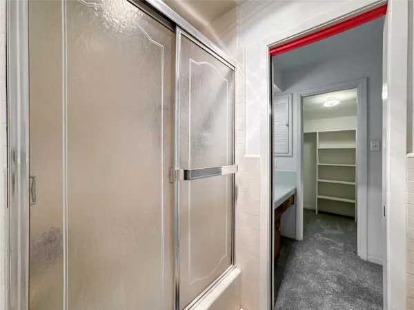 a view of closet area