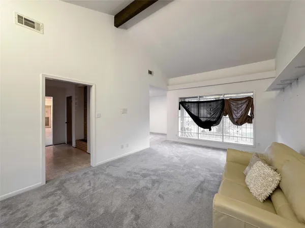 a view of a car park in a room