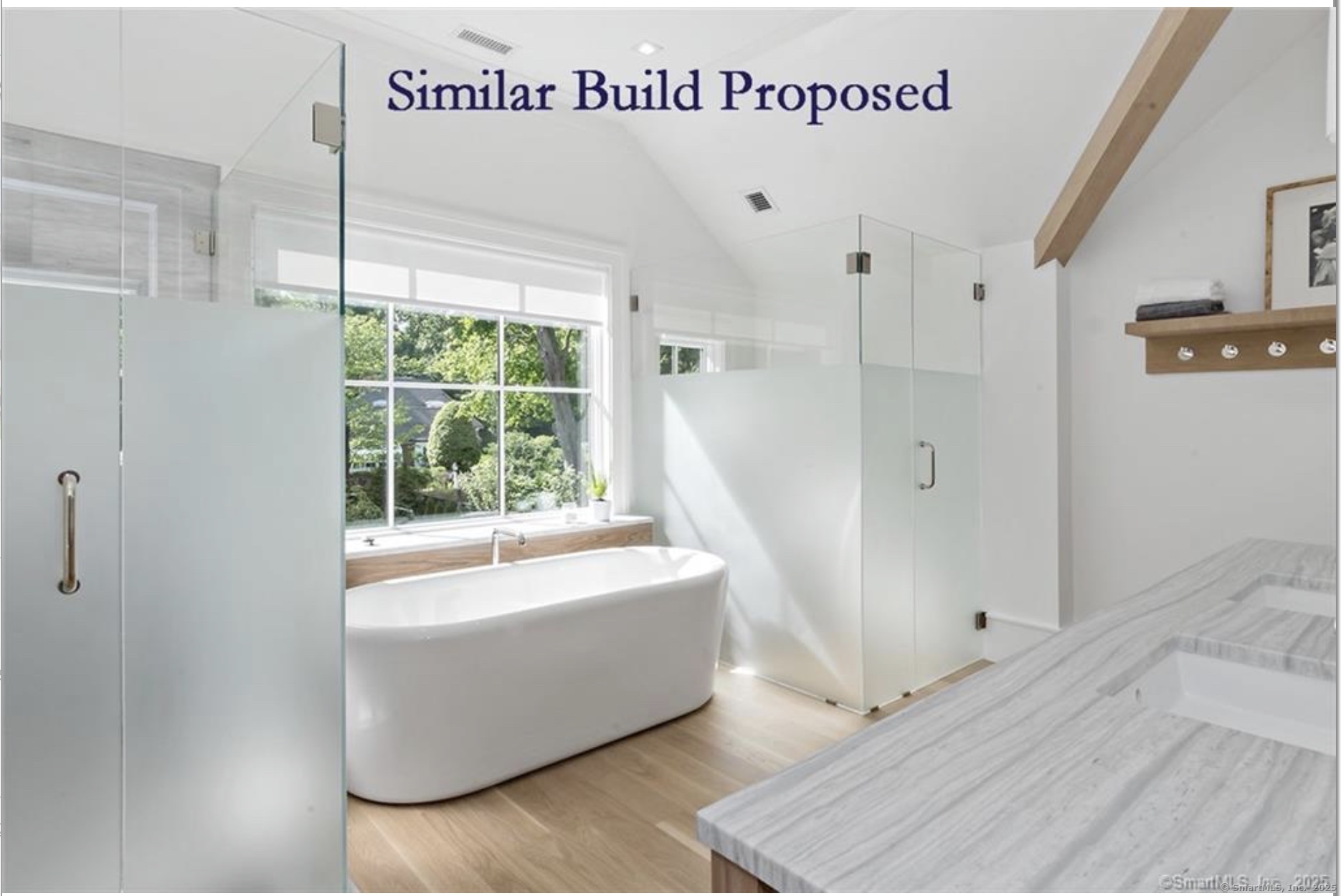 22 Brett Road Fairfield, CT 06824 - Photo 6 of 9 a bathroom with a bathtub and a shower