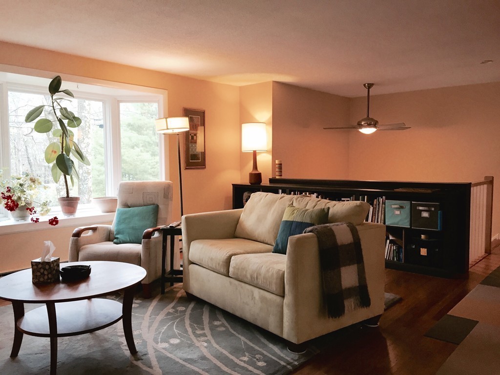 14 Gulf Road Pelham, MA 01002 - Photo 13 of 30 a living room with furniture and a large window