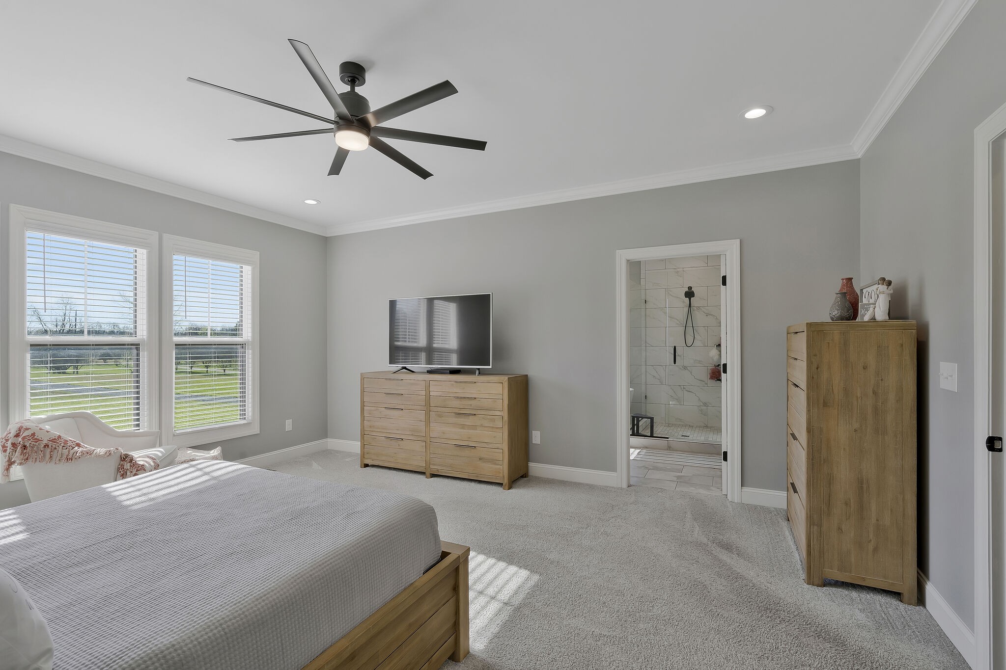 3125 Riley Creek Road Normandy, TN 37360 - Photo 21 of 53 a bedroom with a bed and a large window