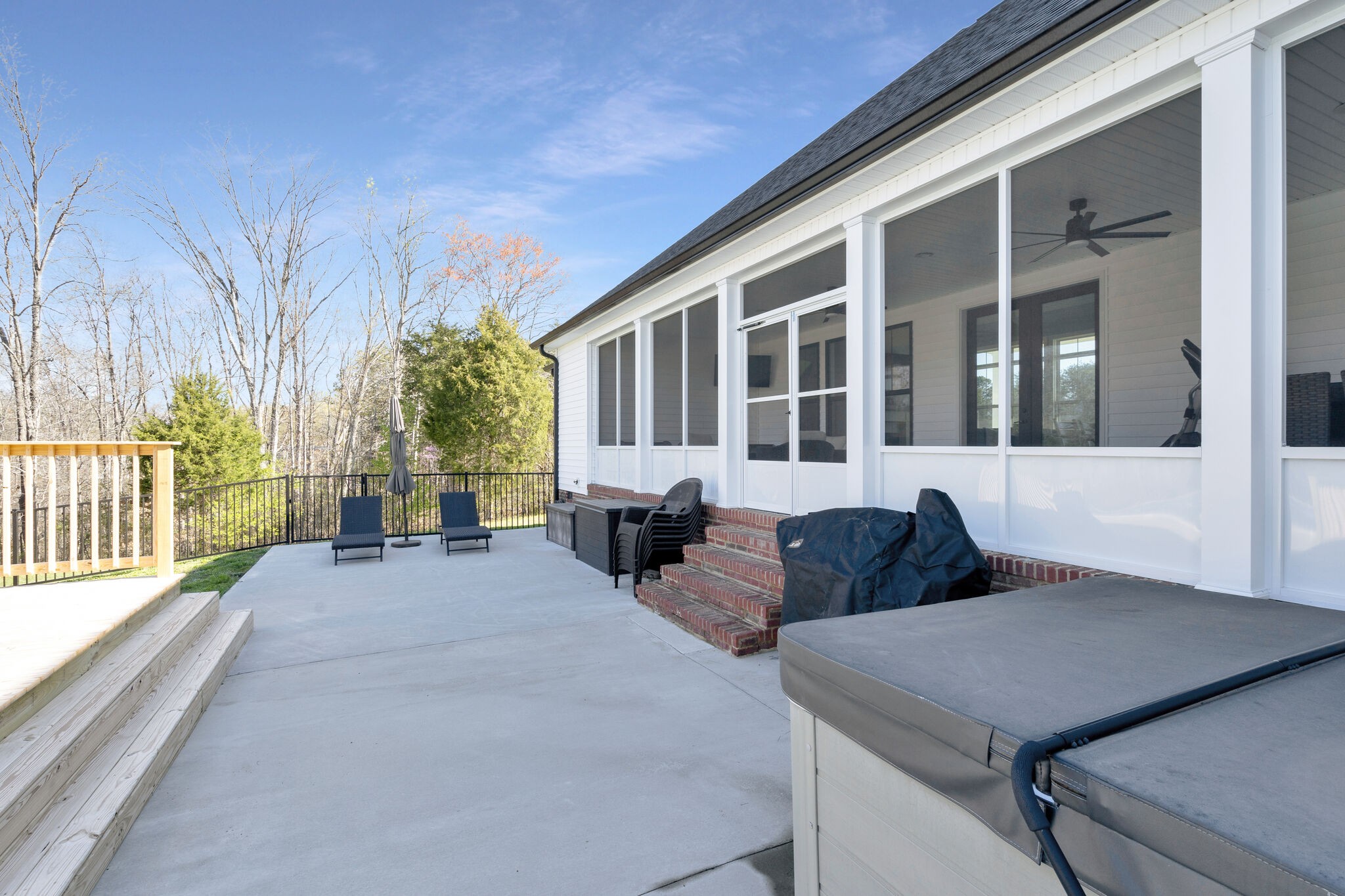 3125 Riley Creek Road Normandy, TN 37360 - Photo 37 of 53 a view of a patio with couches table and chairs and potted plants