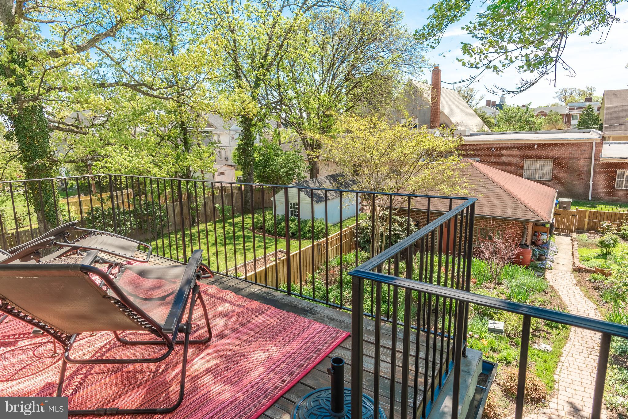 1410 Hamilton Street Northwest Washington, DC 20011 - Photo 24 of 30 Upper deck off den